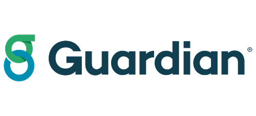 Guardian logo with teal and navy styling on white background